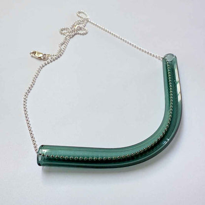 Wearing Glass | Arc Necklace | Teal
