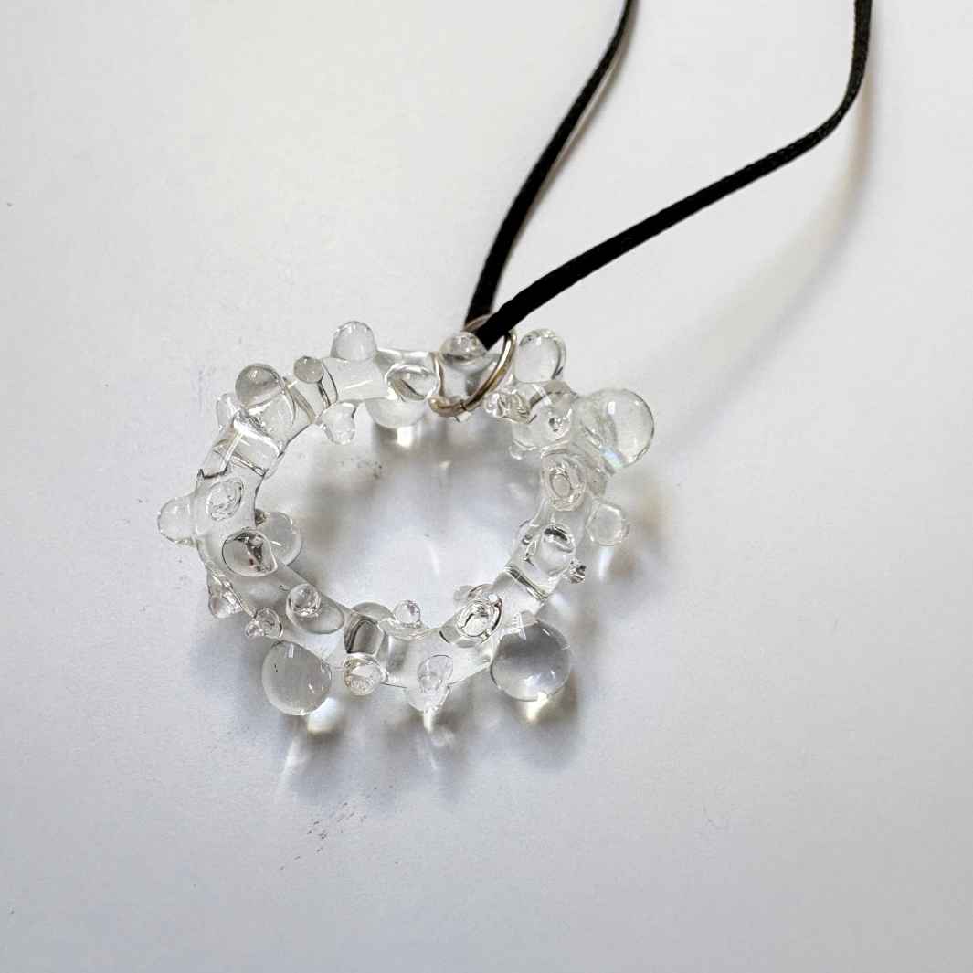 Wearing Glass | Clear Bobble Loop Pendant