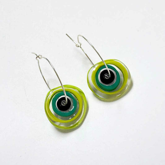 Wearing Glass | Zero Waste Earrings | Circus Hoops