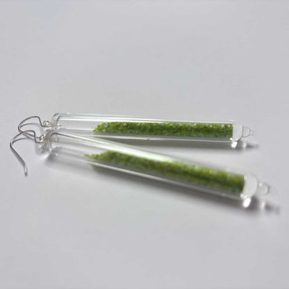 Wearing Glass | Frit Earrings | Lime