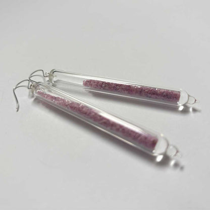 Wearing Glass | Frit Earrings | Light Pink