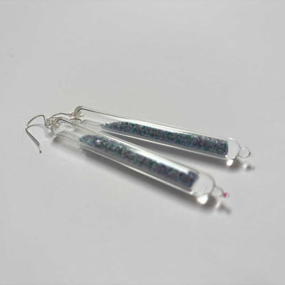 Wearing Glass | Frit Earrings | Paua