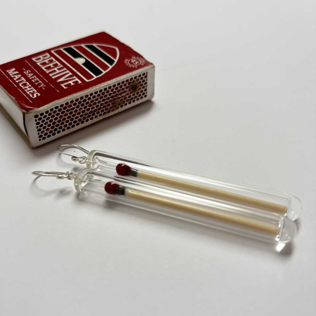 Matchstick Earrings