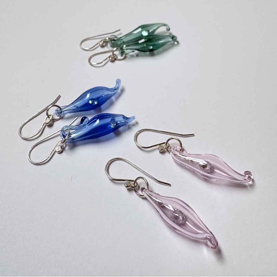 Wearing Glass | Mermaids Purse Earrings