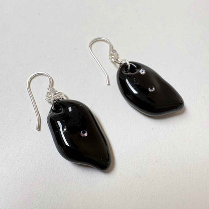 Wearing Glass | Oil Slick Earrings | Pink CZ