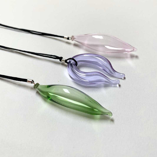 Wearing Glass | Blown Glass Pendants