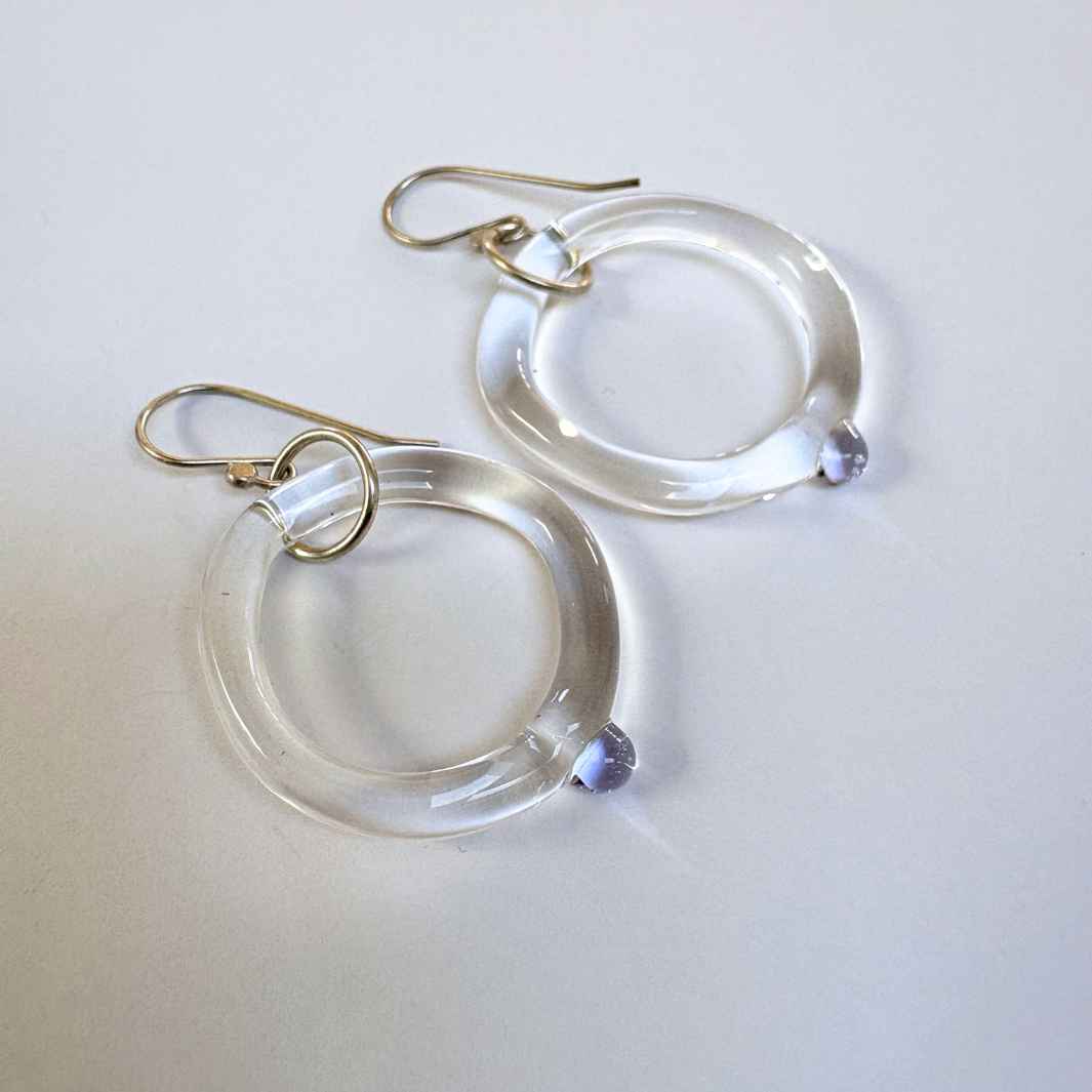 SALE: Glass Dot Earrings