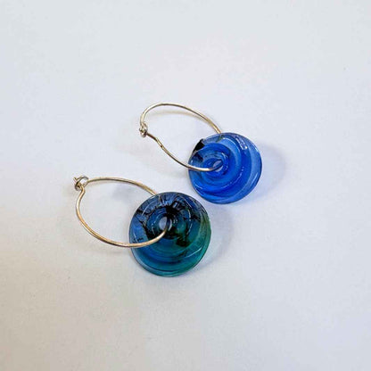 Wearing Glass | Spiral Hoops