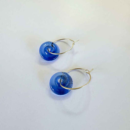 Wearing Glass | Spiral Hoops