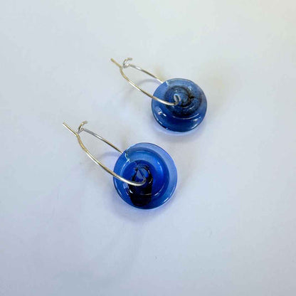 Wearing Glass | Spiral Hoops