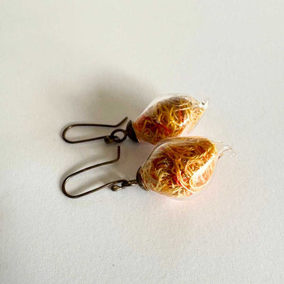 Wearing Glass | Bush Green Pod Earrings