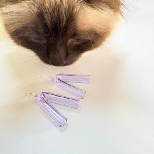 Wearing Glass | Angle Earrings | Lilac