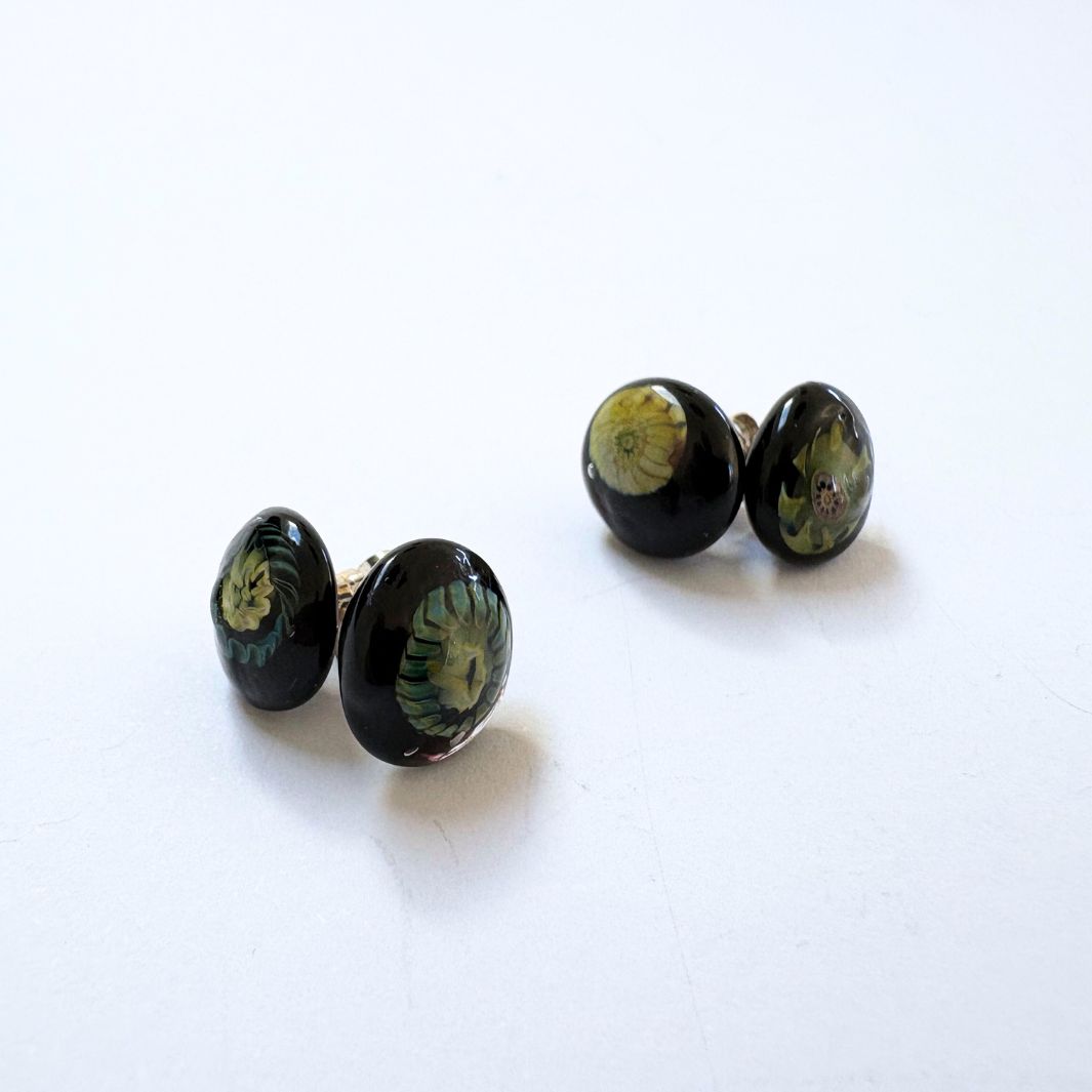 Studio Sale | Murrini Studs | Wearing Glass