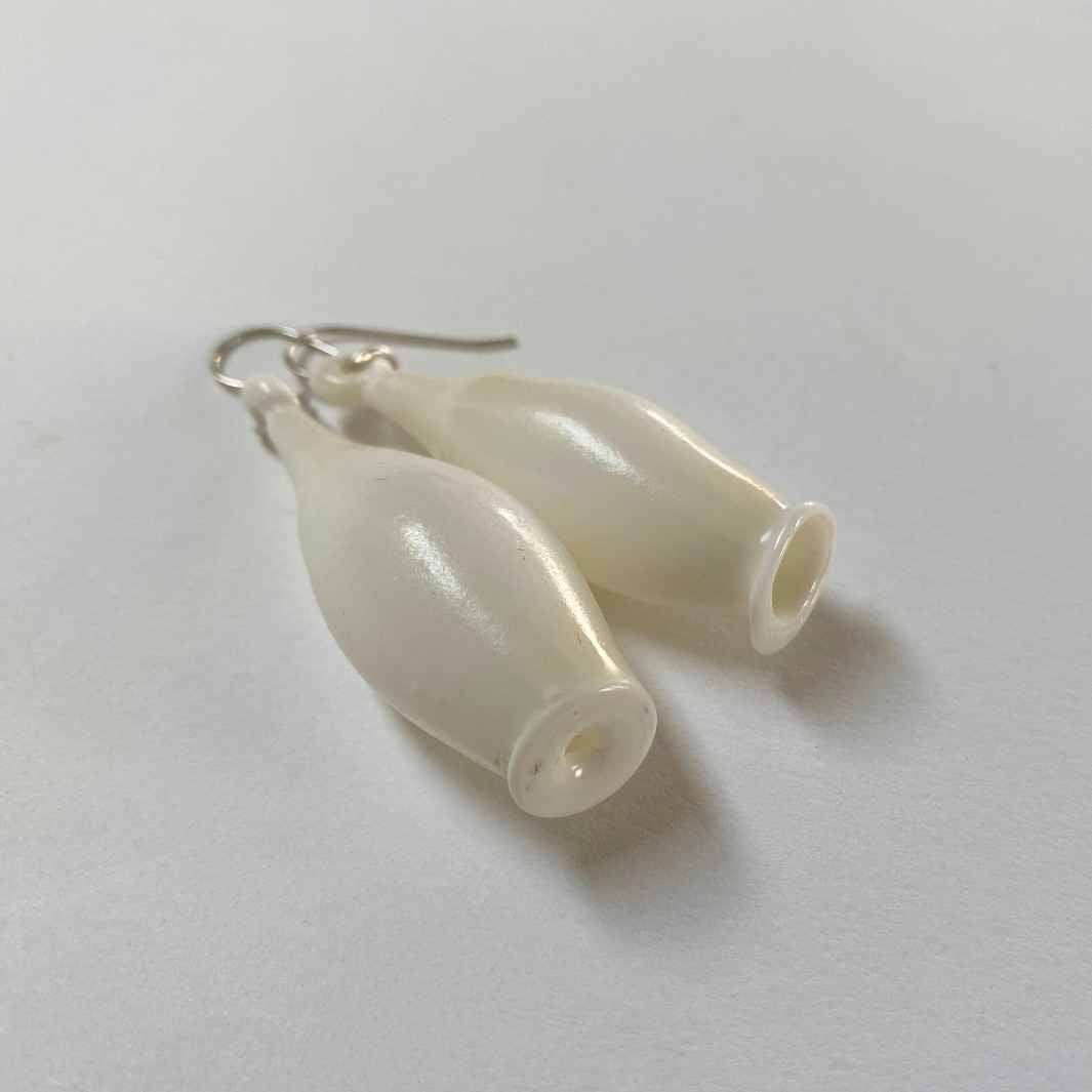 Wearing Glass | Pod Earrings | Ivory