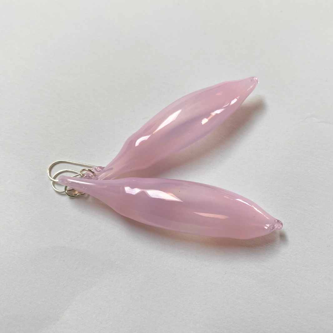 Wearing Glass | Pod Earrings | Pink