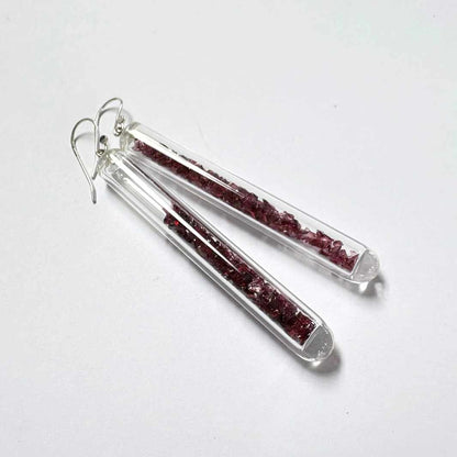 Sample Earrings - Wearing Glass