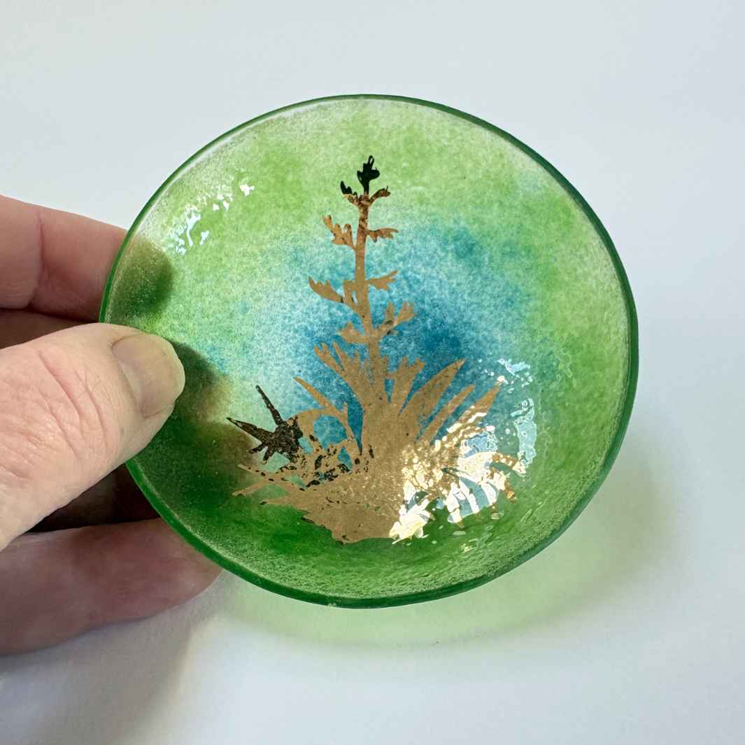 Wearing Glass | Trinket Dish | Gold Flax