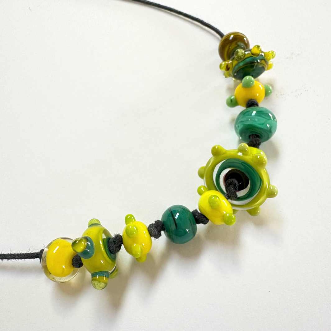 Wearing Glass | Zero Waste Circus Bead Necklace