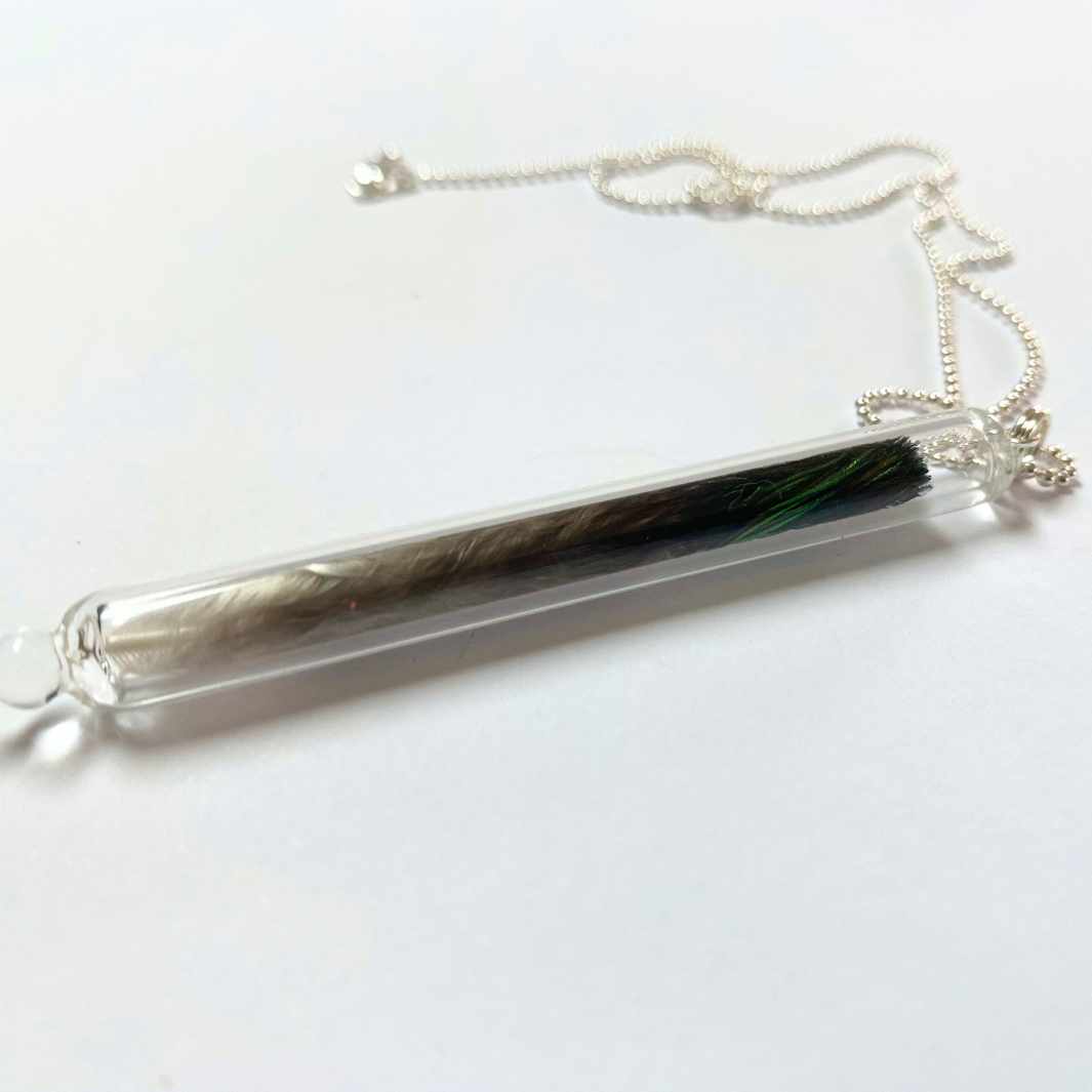 Feather Pendant by Wearing Glass