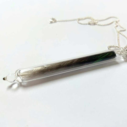 Feather Pendant by Wearing Glass