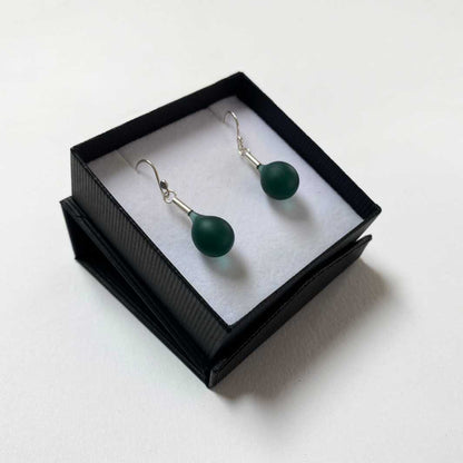 Sea Glass Droplet Earrings