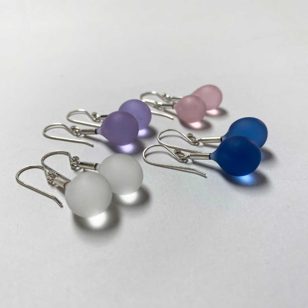 Sea Glass Droplet Earrings