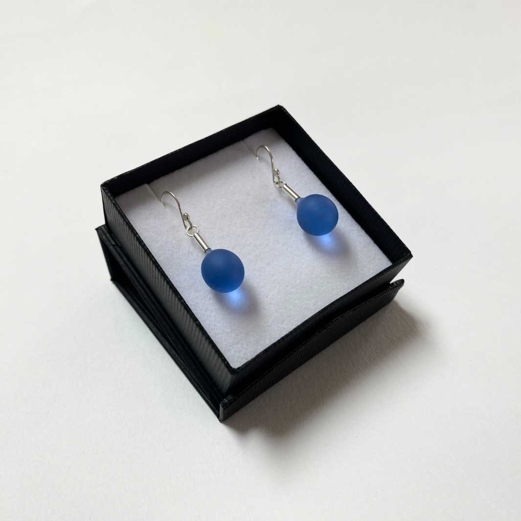 Sea Glass Droplet Earrings