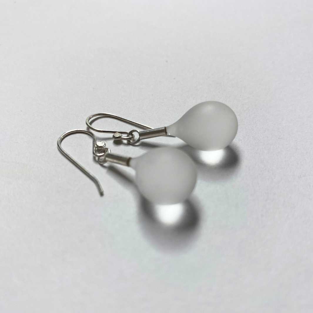 Sea Glass Droplet Earrings