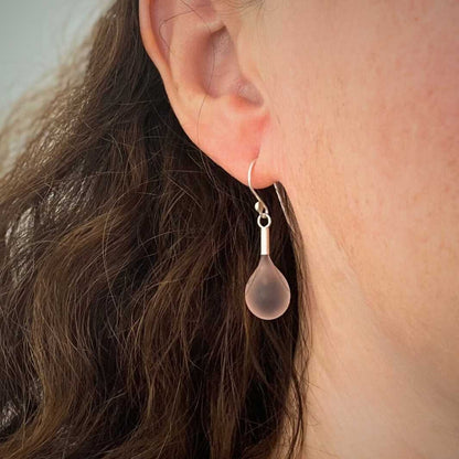 Sea Glass Droplet Earrings