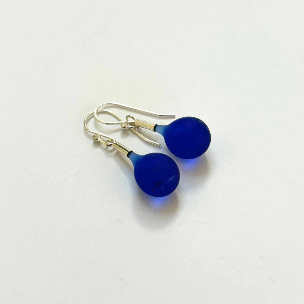 Wearing Glass | Sea Glass Earrings | Blue