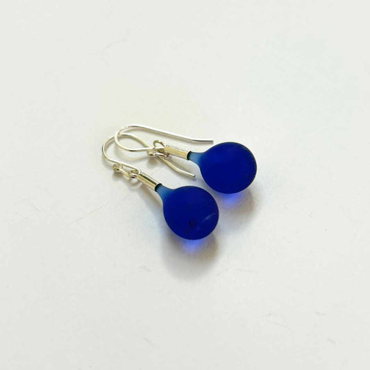 Wearing Glass | Sea Glass Earrings | Blue