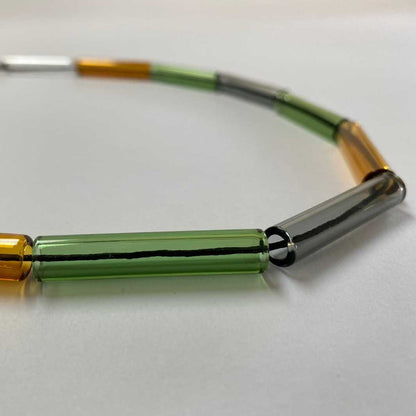 Tube Necklace - Wearing Glass