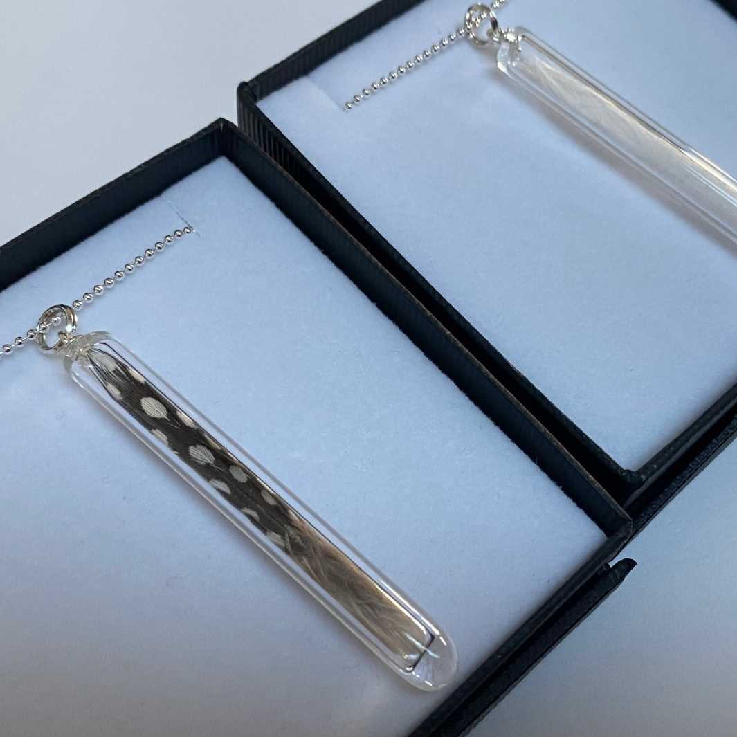 Feather Pendant by Wearing Glass