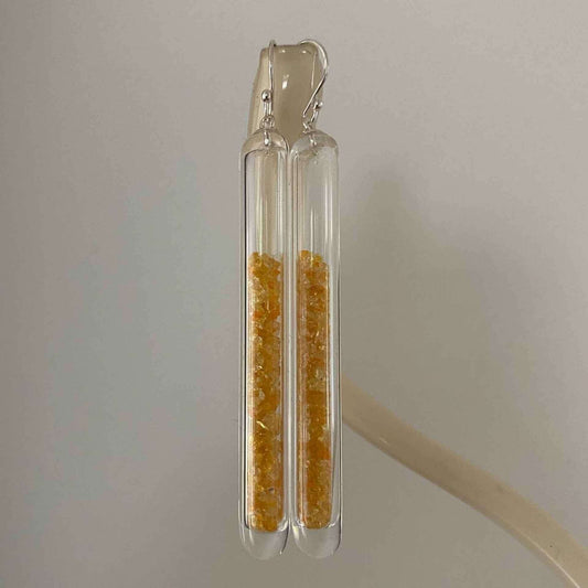 Sample Earrings - Wearing Glass